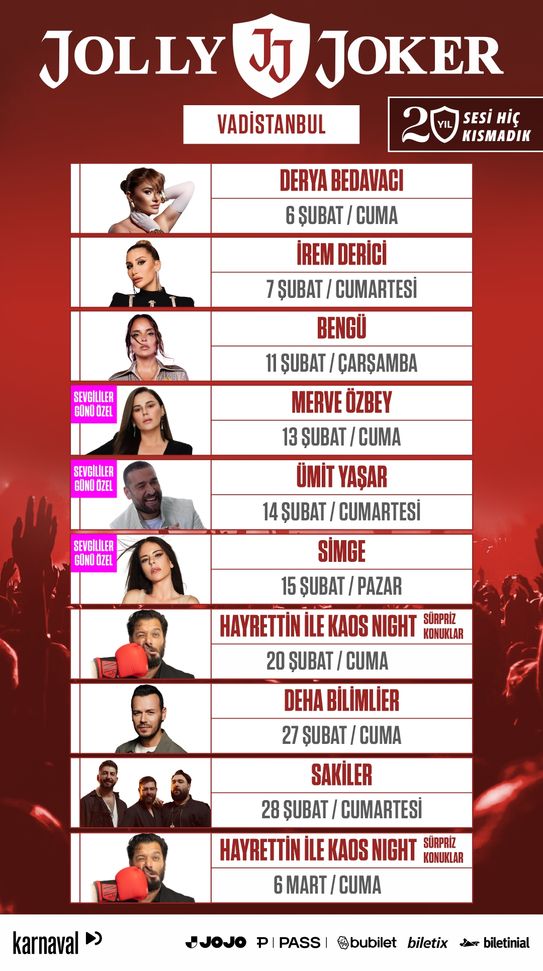 Jolly Joker Şubat Takvimi