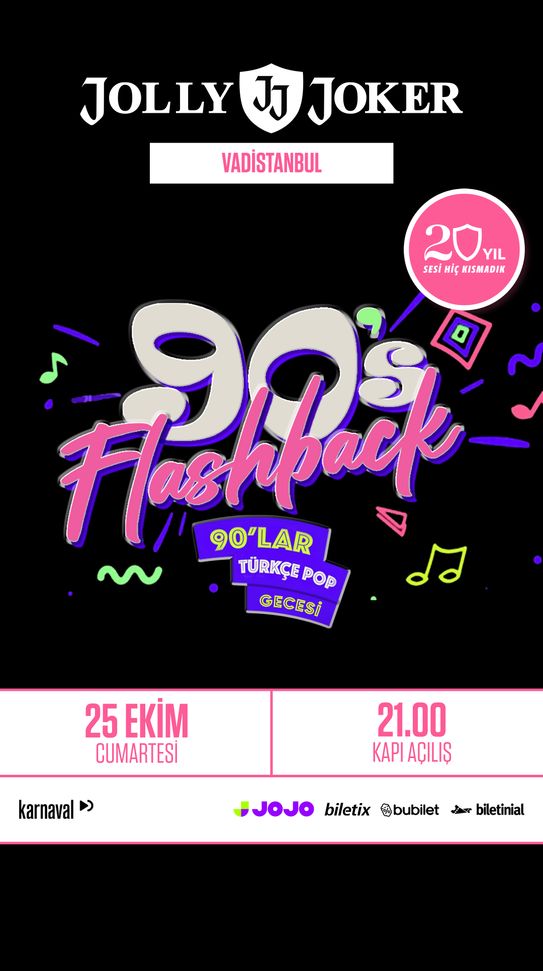 Flashback 90'lar Türkçe Pop Gecesi