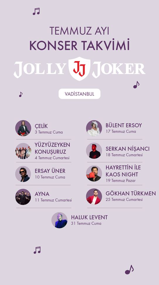 Temmuz Ayı Konser Takvimi