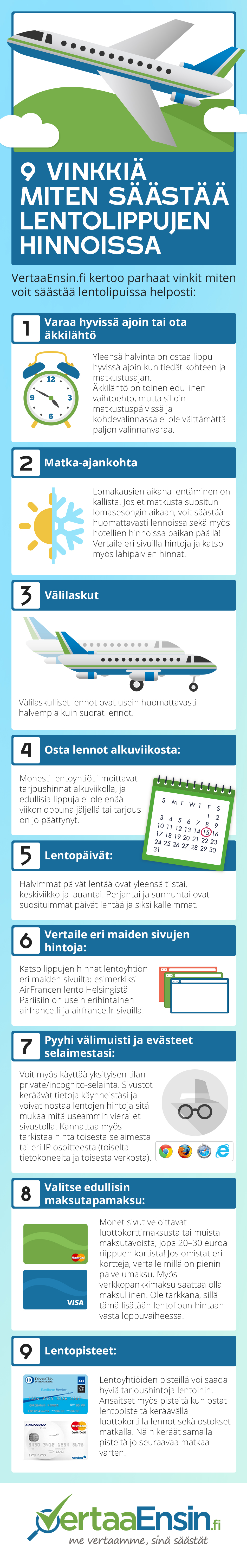 Säästä lentolipuissa