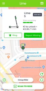 lime sähköpotkulauta helsinki sovellus