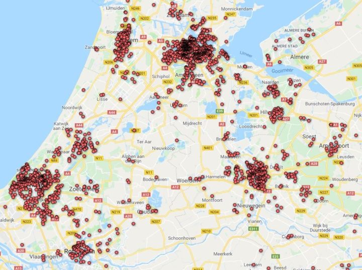 Heat map randstad