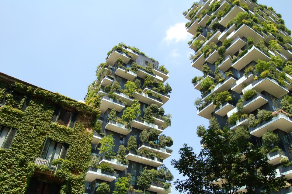 De Bosco Verticale torens in Milaan