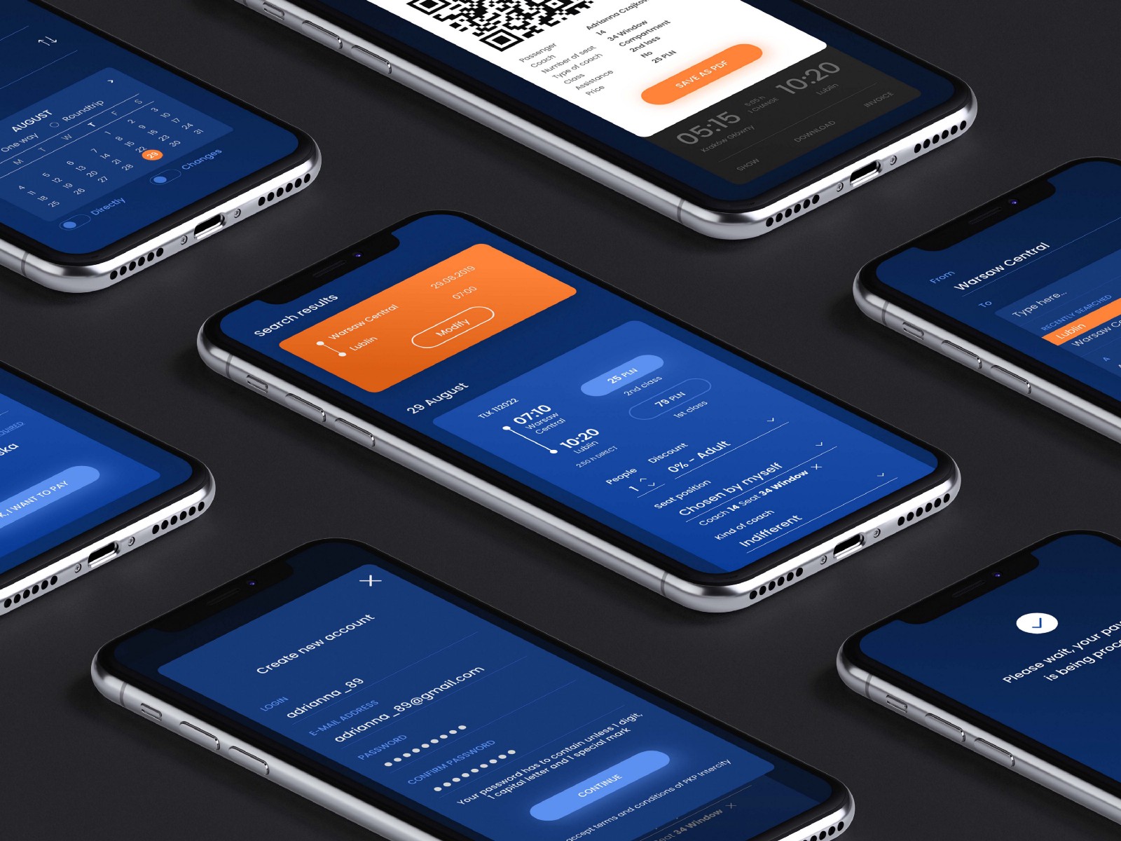 Flat lay iPhone mockup with my dar mode version