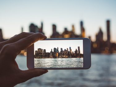 Panoramaaufnahme einer Skyline
