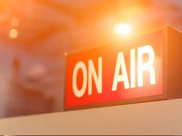 On Air-Schild aus der Radiowelt