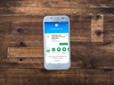 Screenshot der Facebook Messenger Lite-App im Google Play Store.