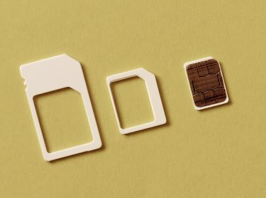 SIM-Karte in verschiedenen Größen.