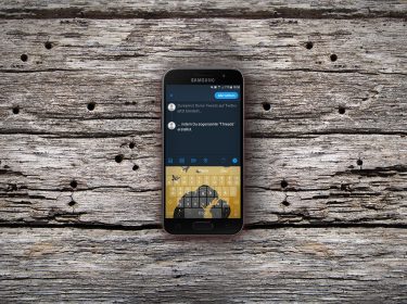 Screenshot der Twitter-App bei der Erstellung eines Threads.