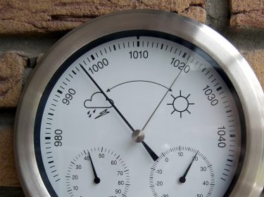 Eine herkömmliche Wetterstation