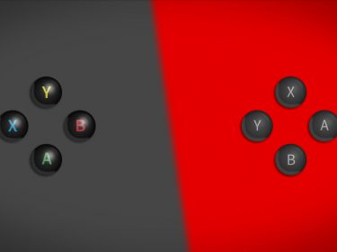 Darstellung von Controller-Knöpfen der Xbox One und Nintendo Switch