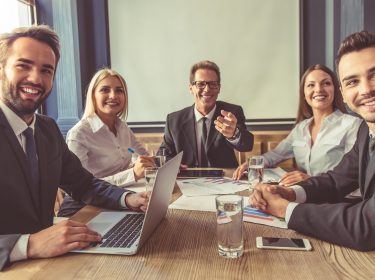 Geschäftsleute in einem Meeting