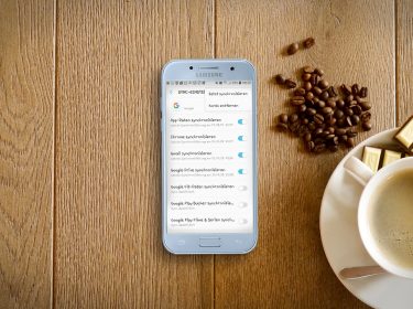 Screenshot der Einstellungen für das Google-Konto auf einem Samsung-Gerät.