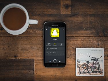 Screenshot der Snapchat-App