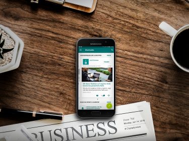 Screenshot der XING-App auf einem Android-Gerät