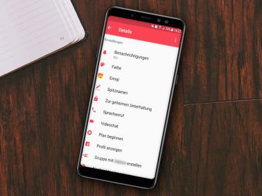 Screenshot der Facebook Messenger-Einstellungen auf einem Samsung-Smartphone.