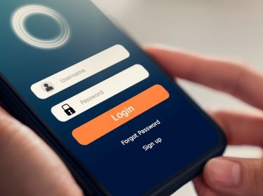 Passwort am Android-Handy eintippen