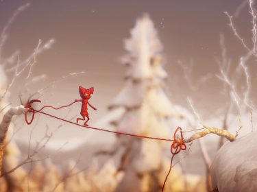 Das Yarny bahnt sich seinen Weg von Ast zu Ast