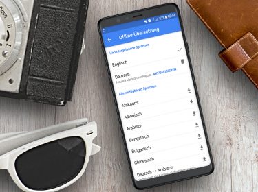 Der Google Übersetzer auf dem Smartphone.