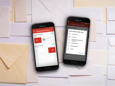 Gmail-App auf einem Samsung-Smartphone.