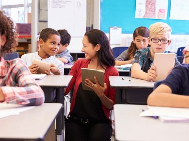 Lehrer Unterricht Smartphones