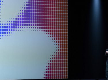 Tim Cook hält eine Apple Keynote