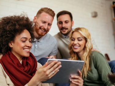 Freunde mit iPad
