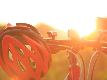 Die Actioncam auf dem Fahrradlenker.