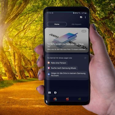 Was ist Bixby? So funktioniert die Samsung-Assistenz Bixby Home am Samsung Galaxy S9+ einsehen.