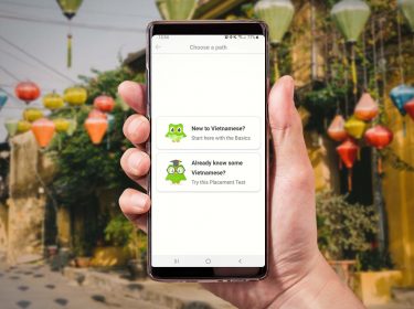 Vietnamesisch mit Duolingo am Smartphone lernen.