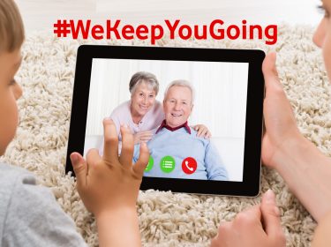 In der Corona-Krise trifft sich die Familie online.