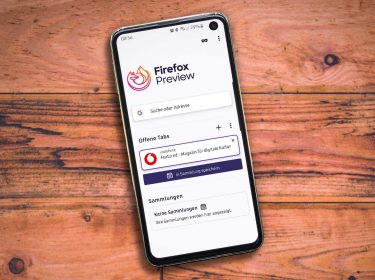 Smartphone mit Firefox