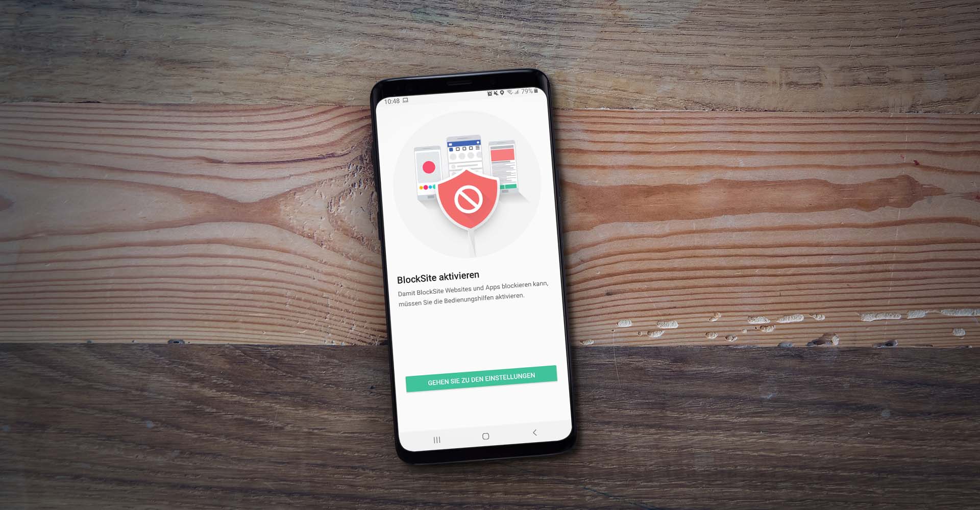 Die Android-App BlockSite am Handy einrichten, um sie zur Sperrung von Webseiten zu nutzen.