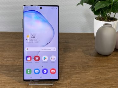 Das Display des Samsung Galaxy Note10+.