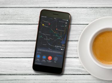 Die Favoriten in der Karten-App am iPhone 8 Plus einsehen.