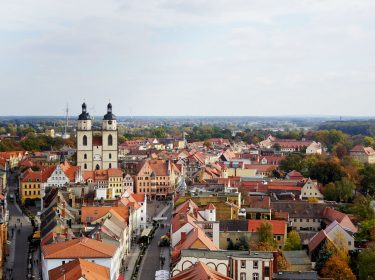Panorama-Bild der Stadt Wittenberg