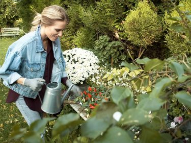 Gartenarbeit im Gruenen