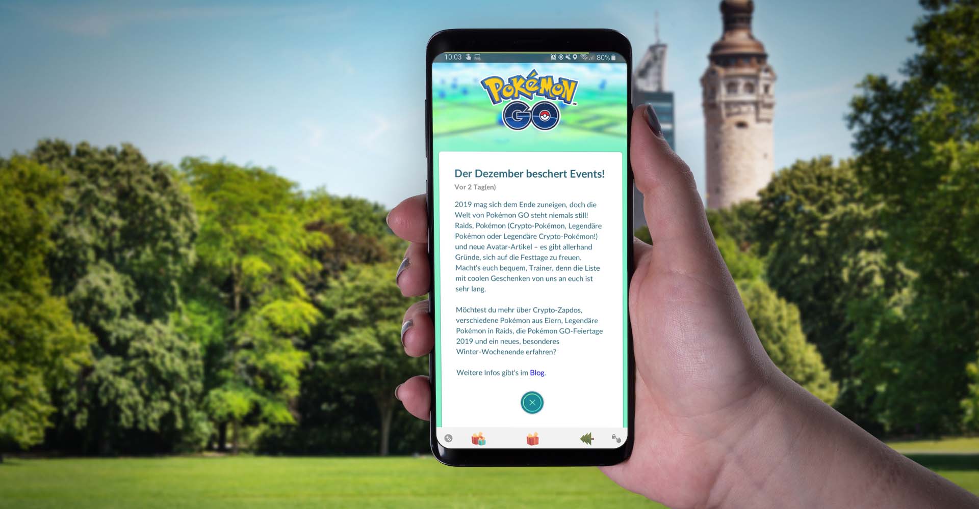 Pokémon Go: Events und Belohnungen im Dezember 2019