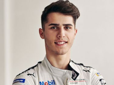 Der Formula-E-Fahrer Thomas Preining von Porsche Motorsport