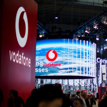 MWC-2019-Barcelona-DPA-PA-122025056 Vodafone-Stand beim Mobile World Congress 2019