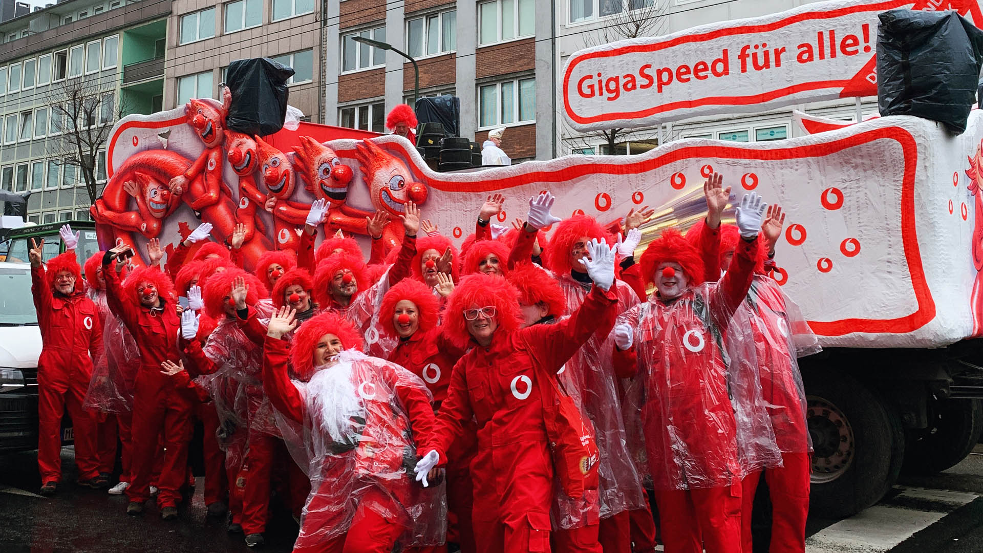 Rosenmontagszug 2020 Vodafone