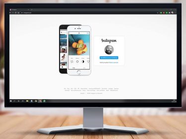Screenshot von Instagram im PC-Browser
