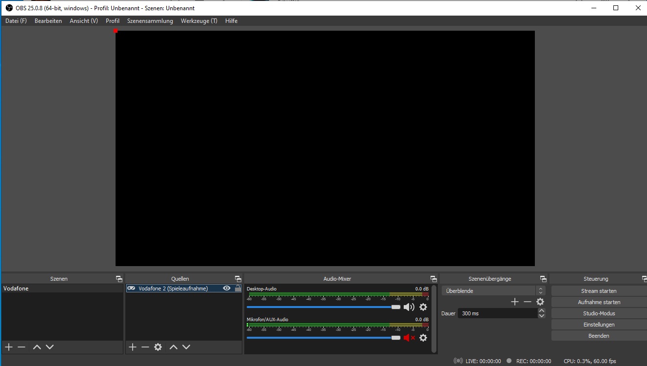 obs studio record screen