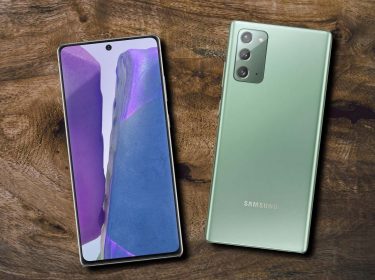 Das Galaxy Note 20 von vorne und hinten