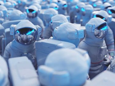 Eine Gruppe von Astronauten