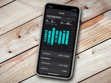 Schlaf-Daten der Apple Watch auf dem iPhone