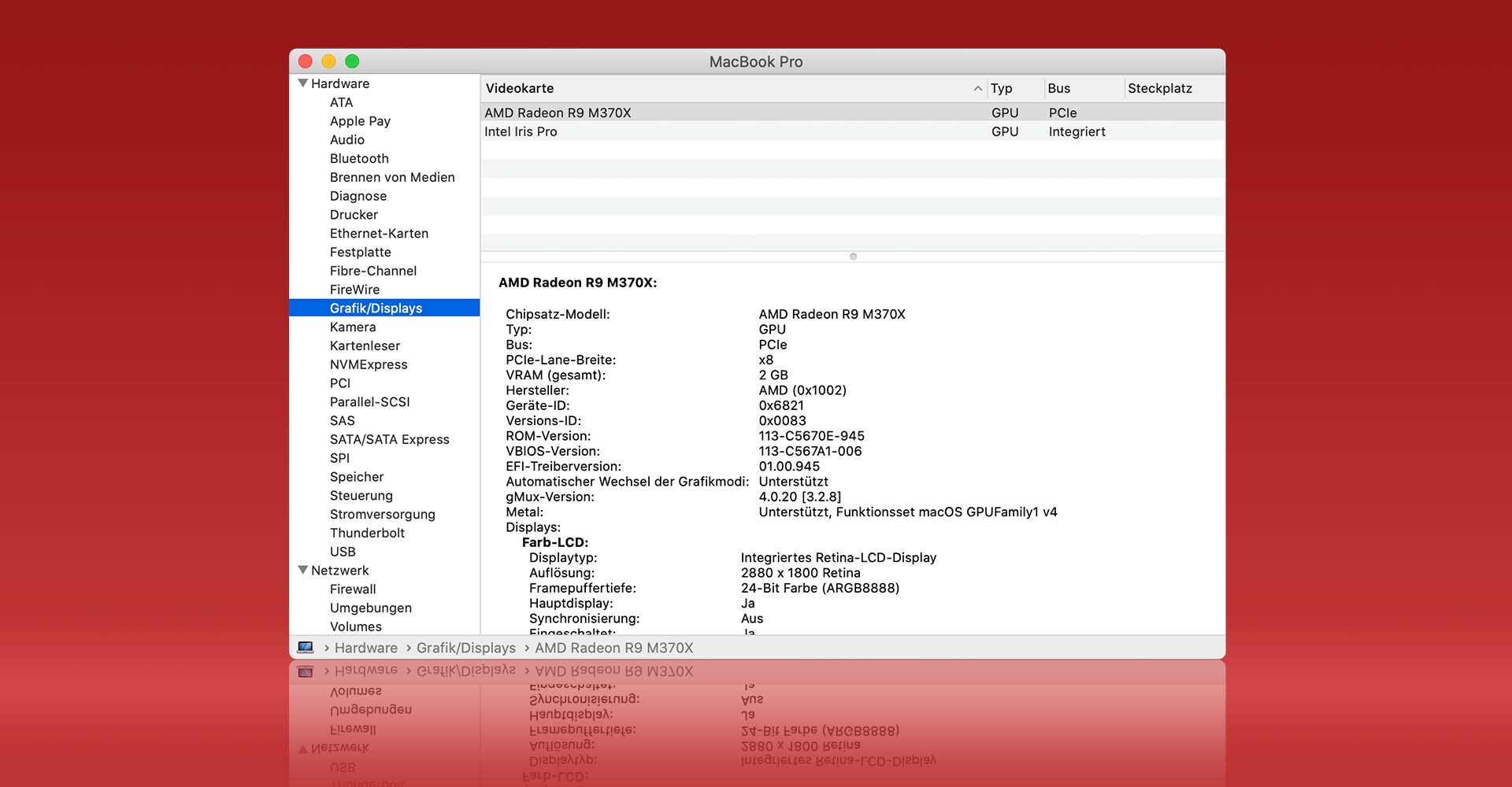 Mac Grafikkarte im Systembericht einsehen