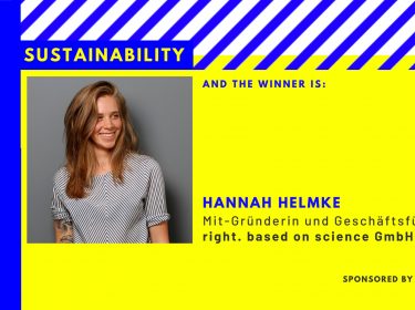 Digital Female Leader Award Sustainability Hannah Helmke