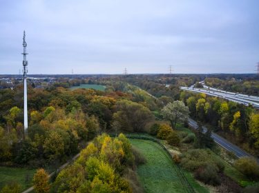 Eine 5G-Antenne von Vodafone in Hamburg.