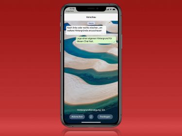 Screenshot von WhatsApp-Hintergrund